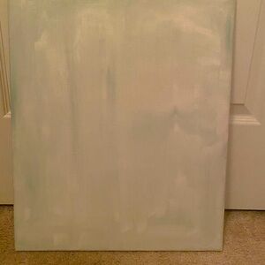 Abstract Cream and White Canvas Art